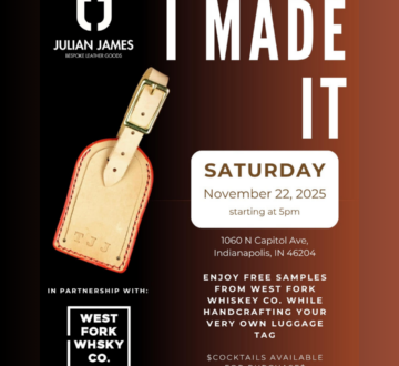 I MADE IT – Leathercraft Class | Featuring West Fork Whiskey Co. | Julian James Bespoke Leather Goods